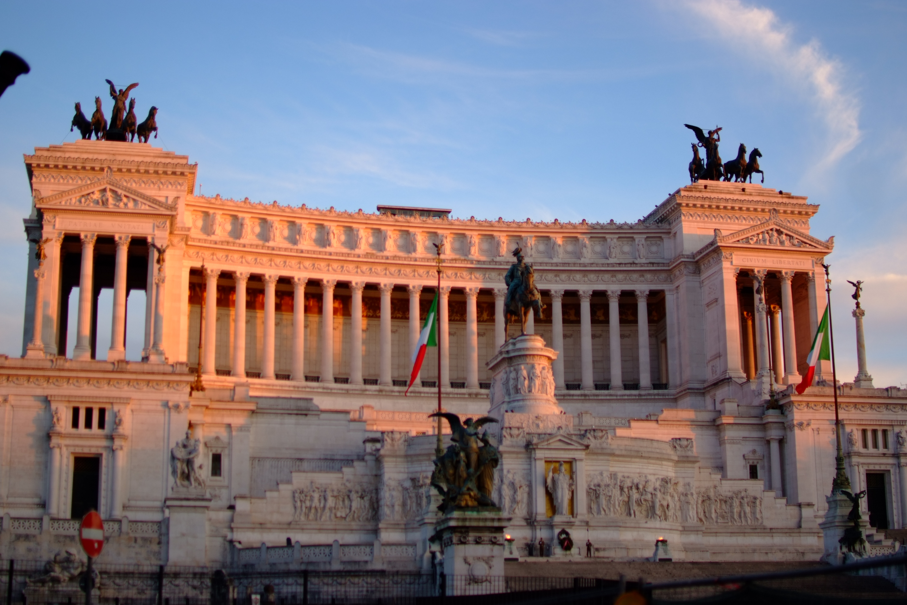 altare della patria vista panoramica